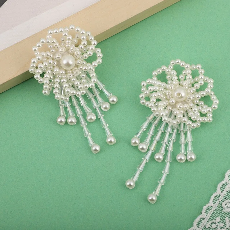 最小注文-20-ピース-ロットカラーアクリルガラスビーズ手作り織り花-diy-ジュエリー衣類ヘアアクセサリー