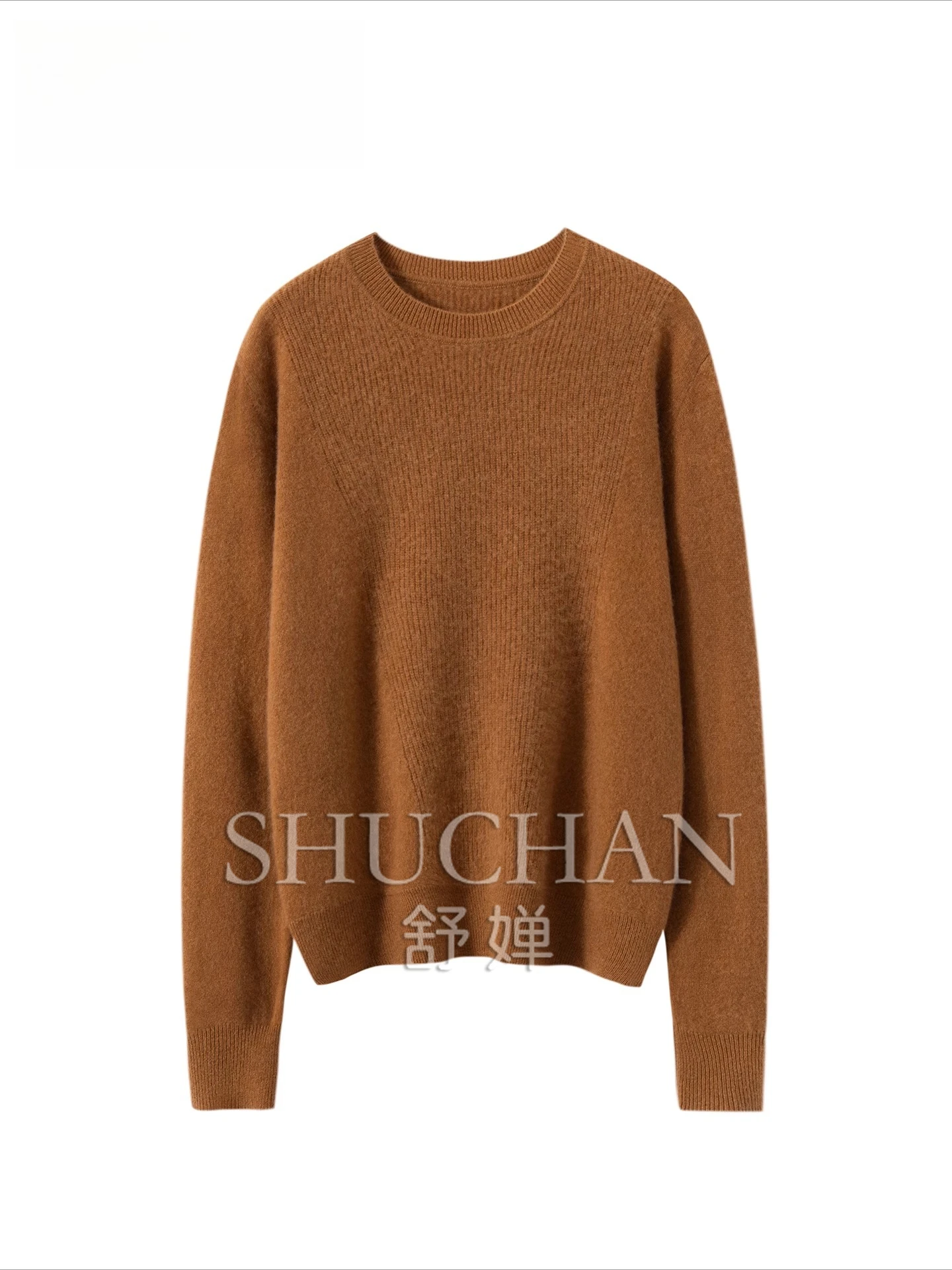 

100 Pure Cashmere Sweater Women's 2025 New Round Neck Fried Street Temperament Thin Solid Color Knitted Pullover 230g
