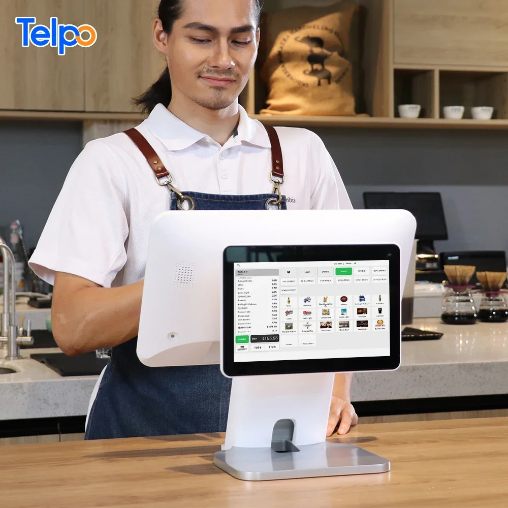 Epos 15.6 Inch Caisse Enregistreuse Tactile Android Touch Screen Cashier Machine Restaurant Cash Register Pos