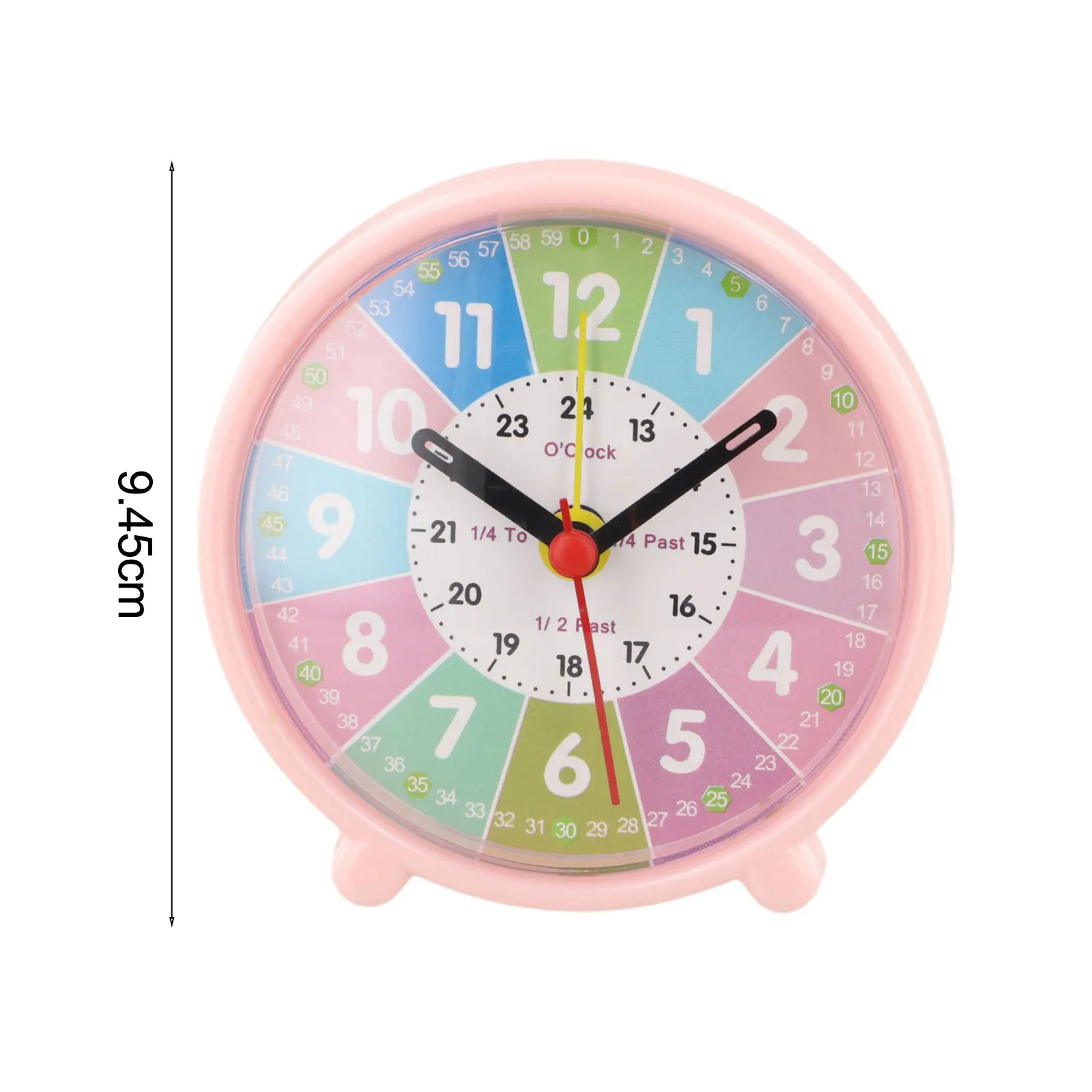 Colorful Educational Clock Kid's Classroom Clock Analog And Digital Time Learning Battery Operated Child-Friendly Design