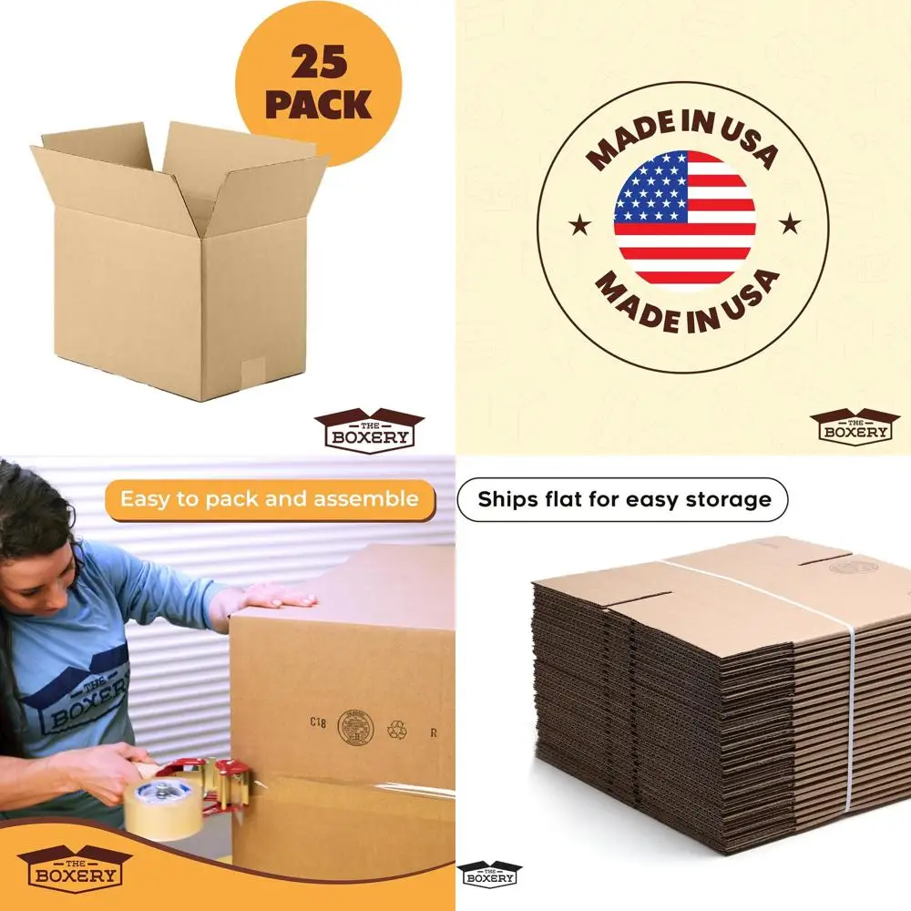 

Картонные коробки из гофрированного картона коричневого цвета, 20x18x12 дюймов, 25 штук в упаковке — прочные, экологичные, пригодные для переработки, произведены в США для транспортировки и упаковки.