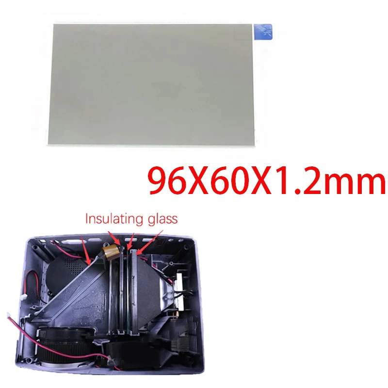 

96X60X1.2mm Thermal Isolating Polarizer Glass For 4 Inch Lcd Mini Led Projector Repair For UC40 UC46 Rigal