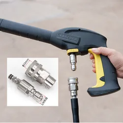 Anti-wirwar adapter snelkoppeling hogedrukwaterpistool voor Karcher accessoires hogedrukreiniger met 3/8 snelkoppeling
