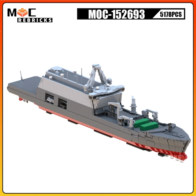 

Military Warship Series Battleship Building Block MOC-152693 Collection Experts Education Puzzle Brick Toys Xmas Gifts 5178PCS