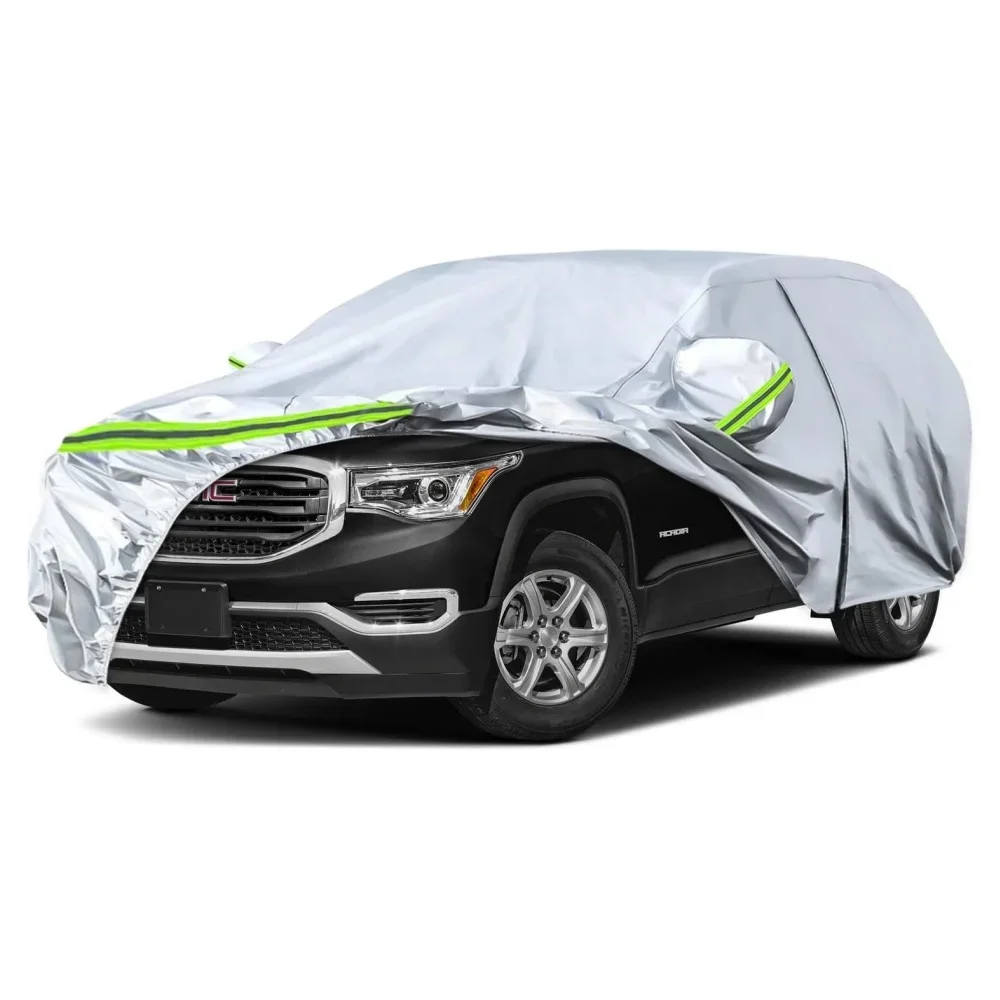 funda-para-auto-gmc-acadia-2017-2025-para-todo-clima-con-cierre-de-cremallera-banda-antiviento-proteccion-contra-nieve-lluvia-y-polvo-tela-tafetan-210t