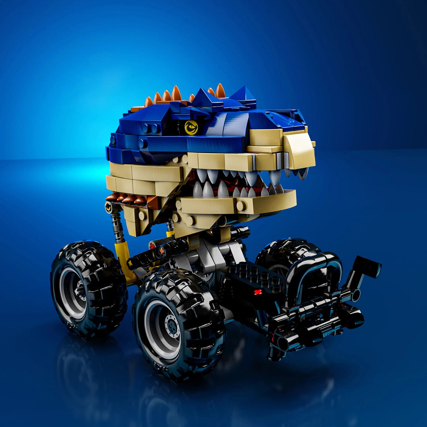 

441PCS Dinosaur Inertia Pull-back Car 2in1 Building Blocks Set Model Bricks Creative Toy Desktop Decoration Gifts