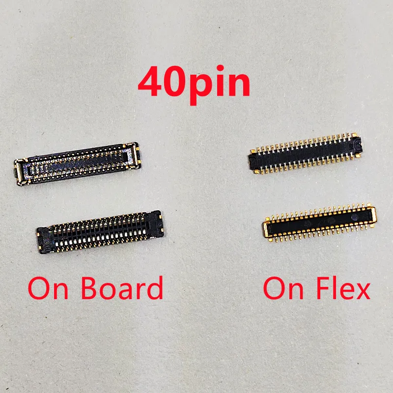 10pcs LCD Display FPC Connector On Board For Huawei Honor V10 10 30 Mate20X Mate20 X Mate 20 X P30 PRO P30PRO Screen Plug 40pin