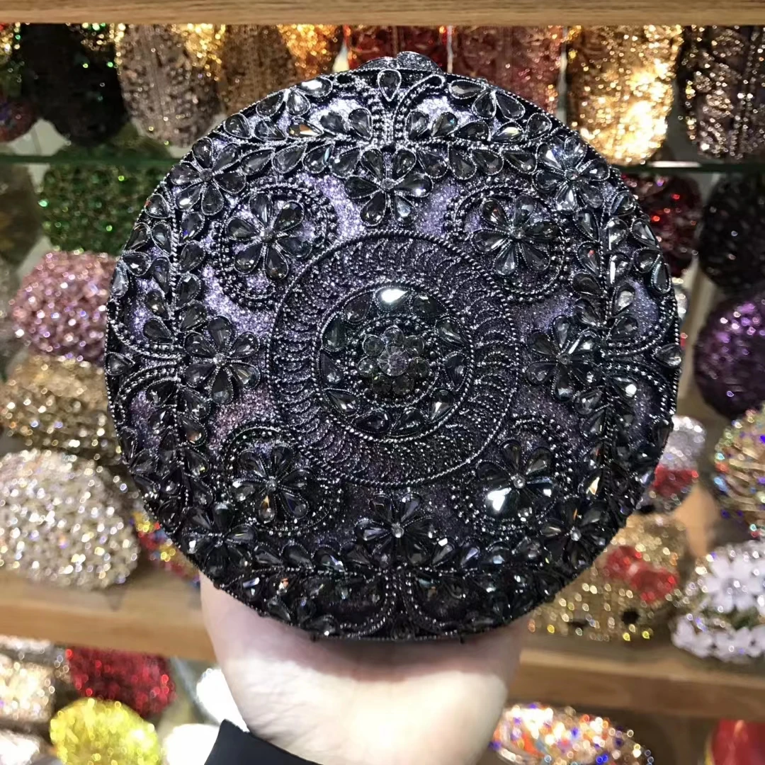 

XIYUAN каменный цветок круг клатч кошелек женская вечерняя сумка минодьер сумки свадебные сумки вечерние стразы цветочные кошельки