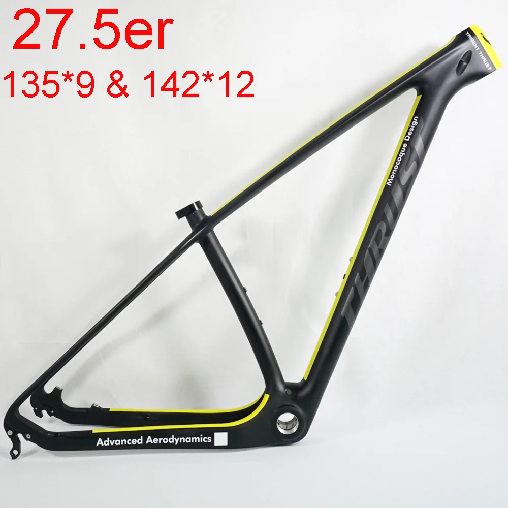 27,5er 142*12 135*9 THRUST Carbon Rahmen 15 17 19 Carbon MTB Rahmen BSA BB30 Fahrrad Rahmen Boost MTB Rahmen Berg