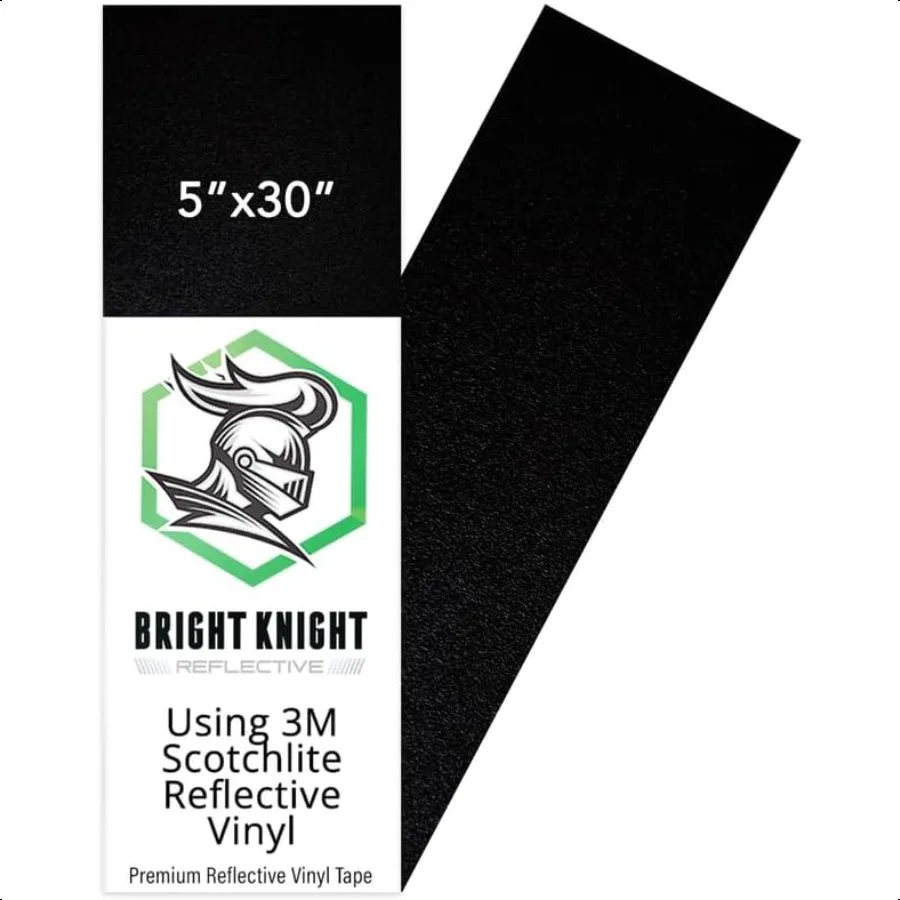 

Black Reflective Vinyl Motorcycle Helmet Reflective Stickers 5x30 Made with Reflective Tape Vinyl for Trailers Cars Bikes Rims