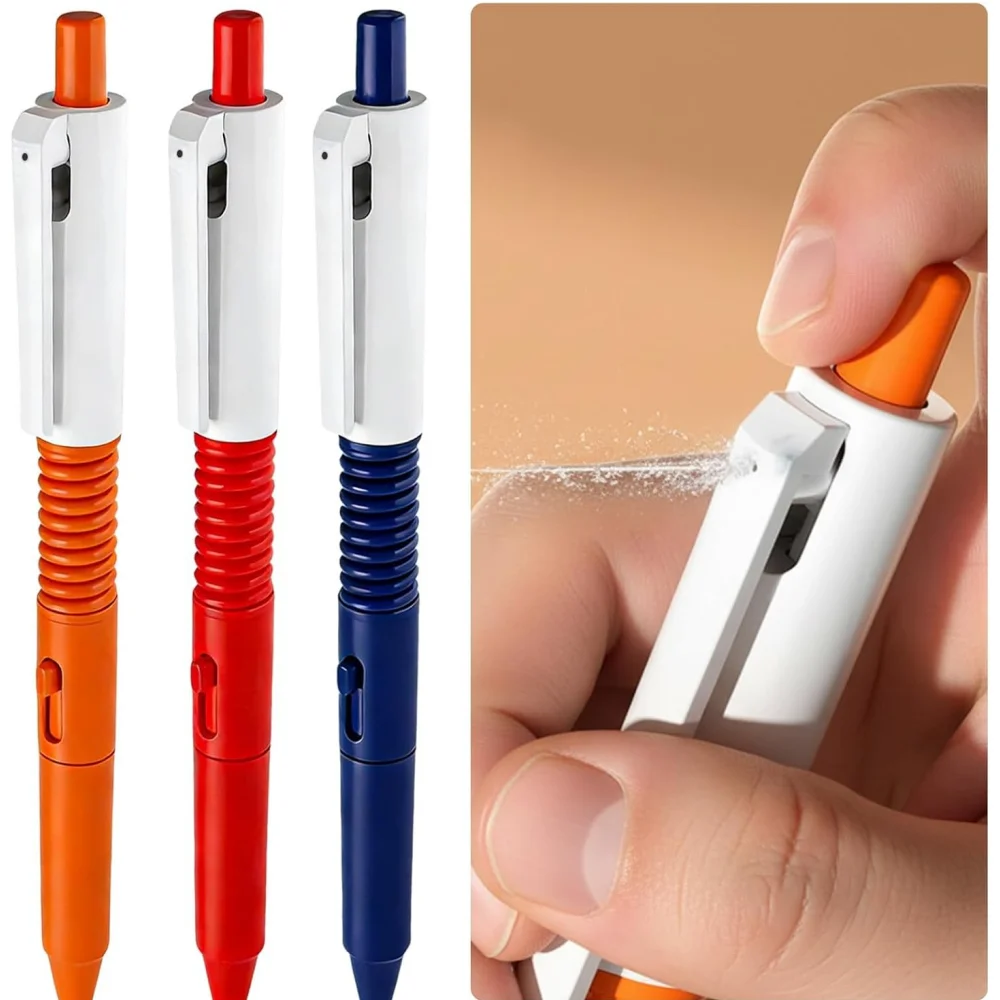 Pen That Sprays Water, Water Spary Kids Toy Pen, 2 in 1 Funny Prank Retractable Pens for Pranks and Tricks, Writing and Spraying
