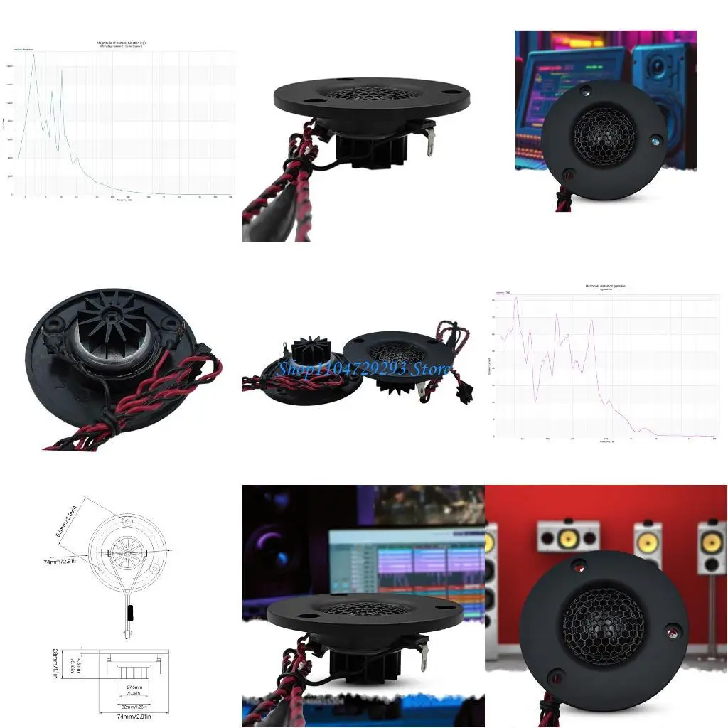 Y2GD 3inch 4Ohm 15W Tweeter Speaker Bluetooth-compatible Speaker Accessories