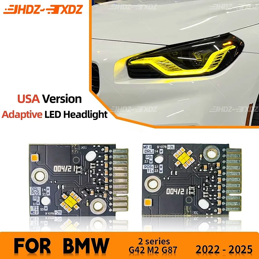 

NEW Angel Eye LED Boards DRL For BMW 2 Series M2 G87 G42 M240i 230i 2021-2024 US Adaptive LED Headlight Daytime Running Light