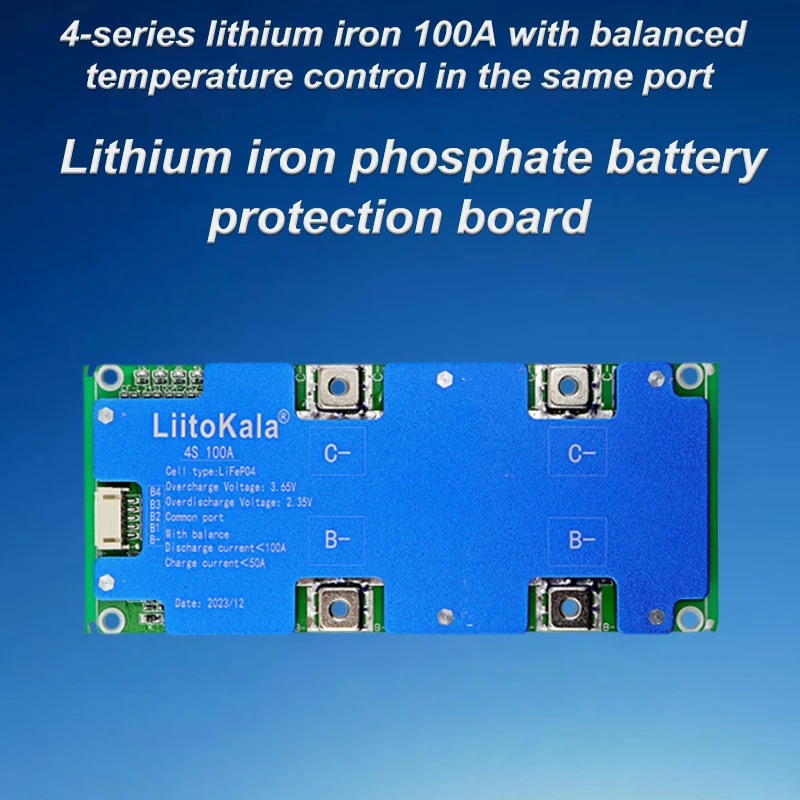 LiitoKala 4S 12V 100A BMS LiFePo4 Battery Protection Plate for Electronic Products Safe And Efficient Battery Management view 3