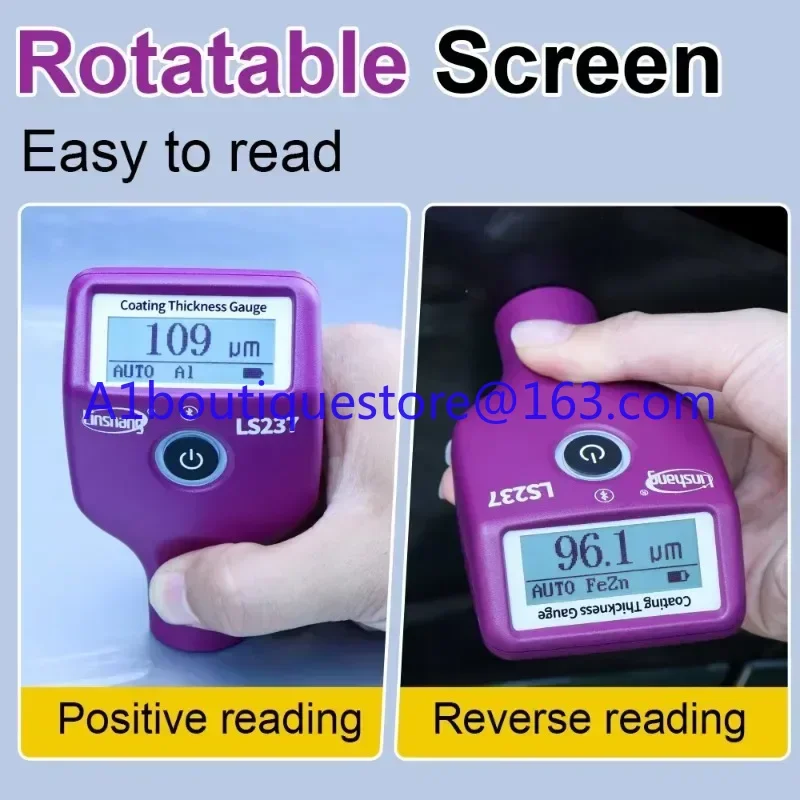 LS237 عالية الدقة طلاء السيارات المفتش تستر فيلم أداة قياس السمك أداة طلاء السيارات سمك الطلاء