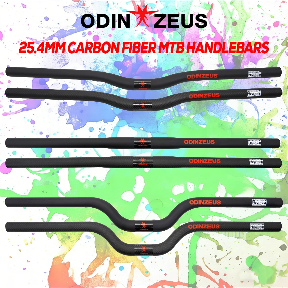

Руль для велосипеда ODINZEUS из углеродного волокна, руль для горного велосипеда, складной/BMX, 25,4 мм x 580 мм, 3K/черная покраска, аксессуары для велосипедов