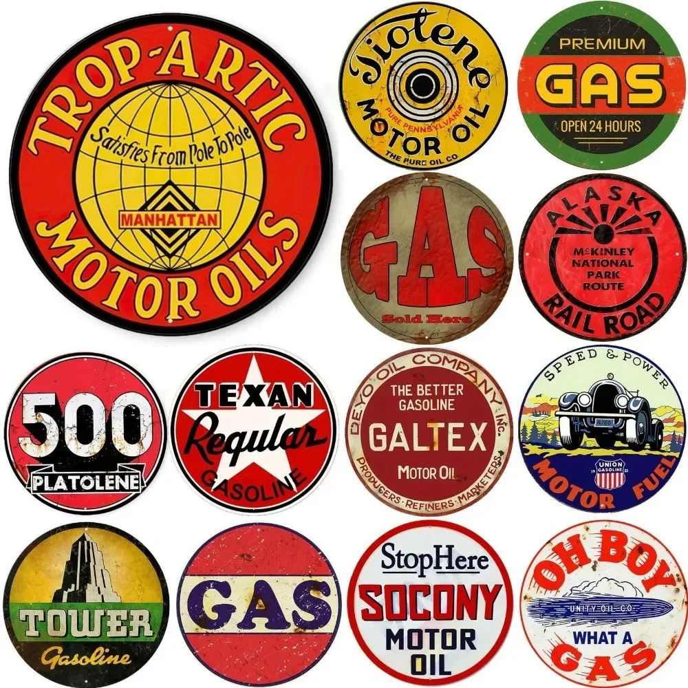 

Vintage Car Stickers Retro Motor Oil Decals for Car Truck Motorcycle - Waterproof Garage Bar Pub Decoration