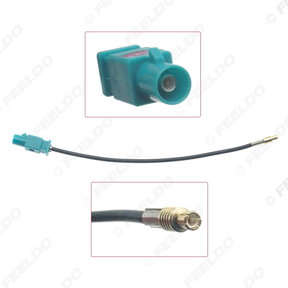 FEELDO Universal Male Fakra To Male MCX Aerial Adaptor Cable For DAB Retention Installation