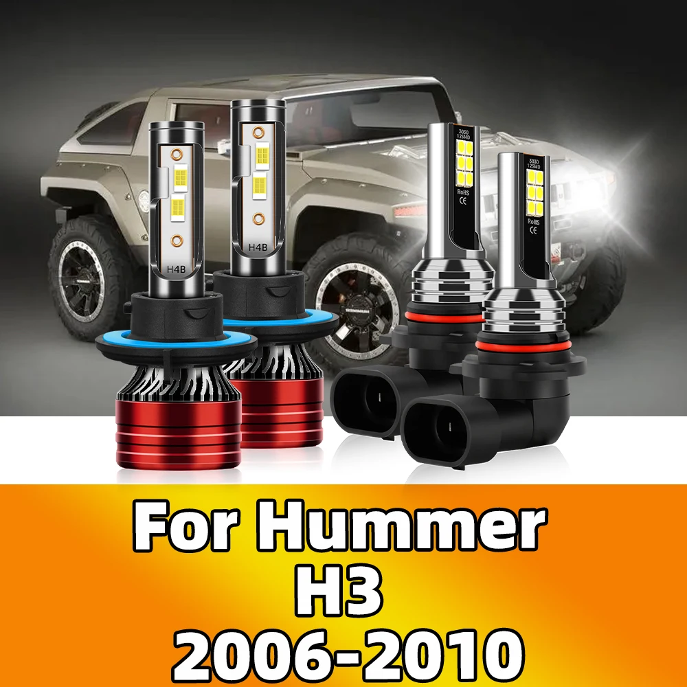 

Фары головного света для Hummer H3 2006 2007 2008 2009 2010 6000 лм, супер яркие фары 12 В K CSP, противотуманные фары для автомобиля