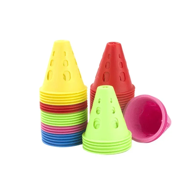 10/20 pcs Plastic Marking Training Road Cone Traffic Control Solution For Soccer Training And Stadium pink