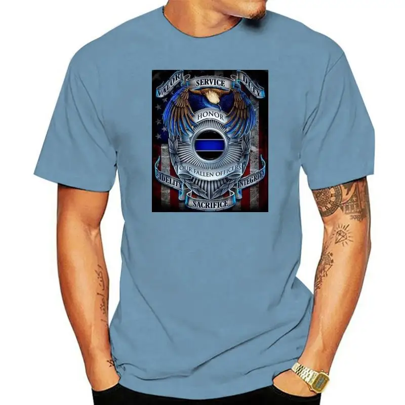 Thin Blue Line T Shirt - Law Enforcement Gear for Men - Law Enforcement - FF2083