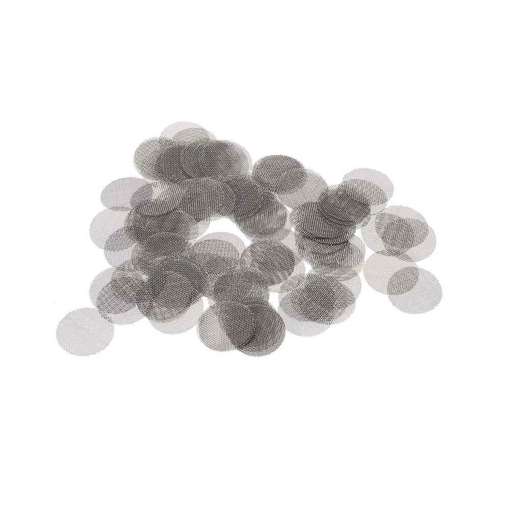 100 Stück Rauchfilter Siebfilter 10-20mm 304 Edelstahl Rauchfilter Pfeifentabakfilter Pfeifensieb Gaze – Detail 6