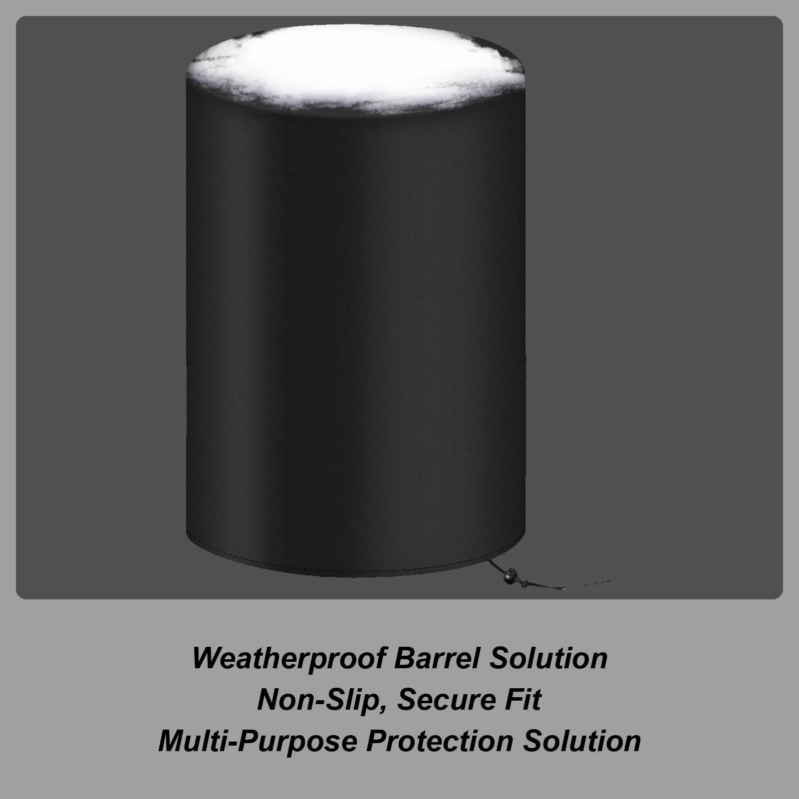 

Крышка бочки от дождя, 55 галлонов, крышка барабана для сбора воды, всепогодные ведра для снега, экран для оборудования, мебели, двора