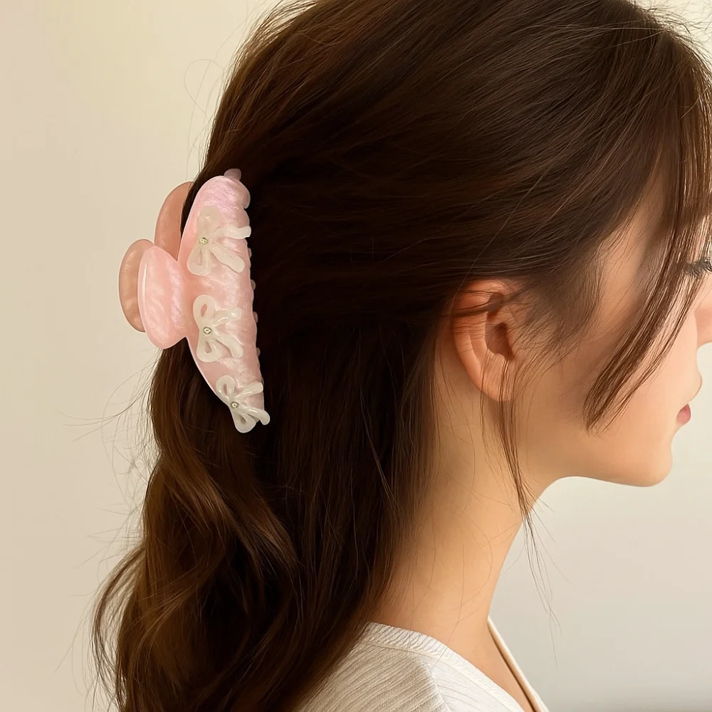 

Fashion Rhinestone Bow Hair Claw Barrette Ballet Zircon Hairpin Korean Style Headwear Bowknot Hair Clip Girls