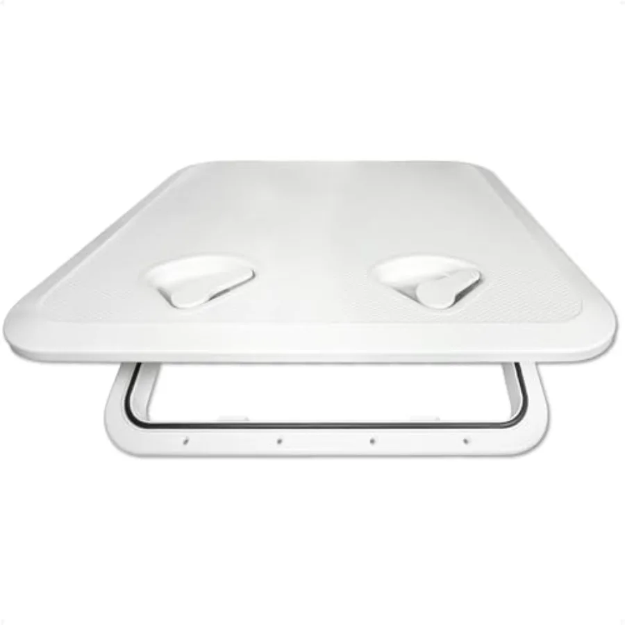 

Boat Hatch Marine Access Hatch Boat Hatch Lids Recessed Handle Locking System for Boat Yacht 20-3/8" x 18-1/16" White Premium S