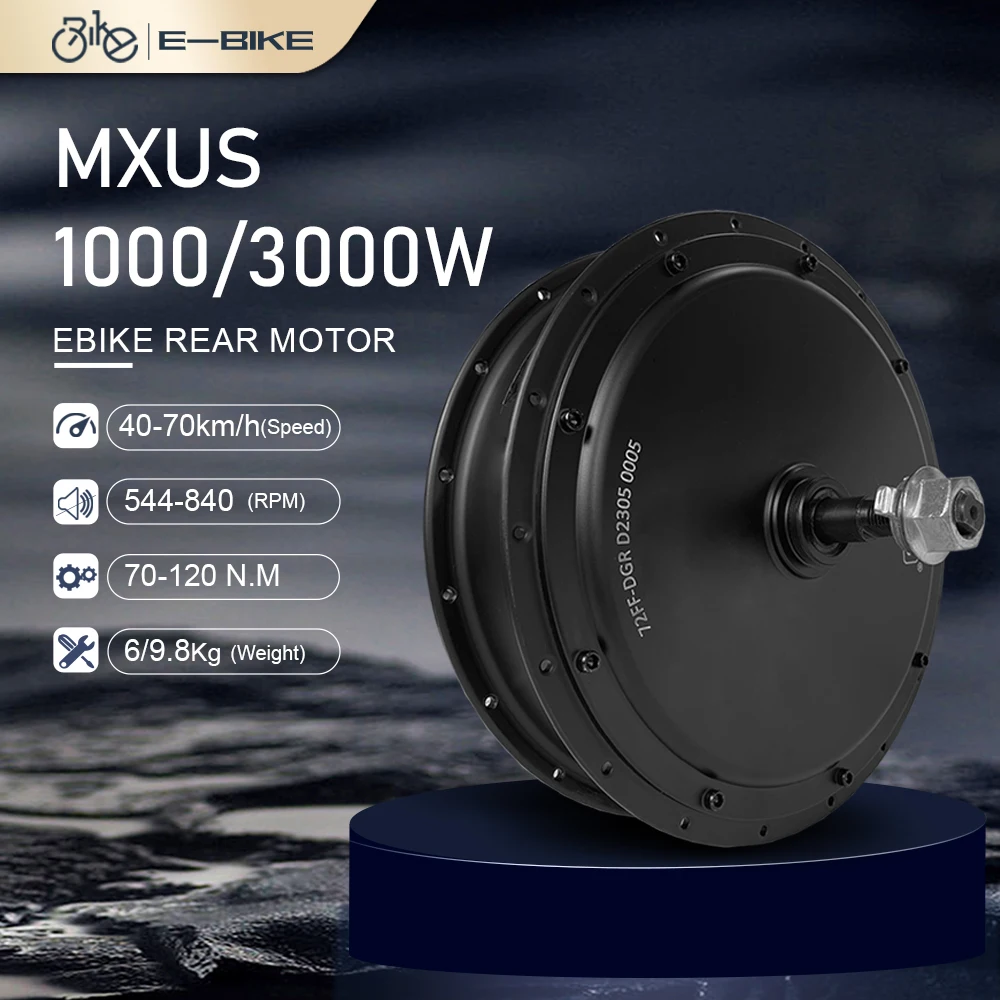AliExpress Ebike Hub Motor MXUS 72V 3000W  48V1000W Brushless Gearless Hub Motor For Electric bike Conversion Kit