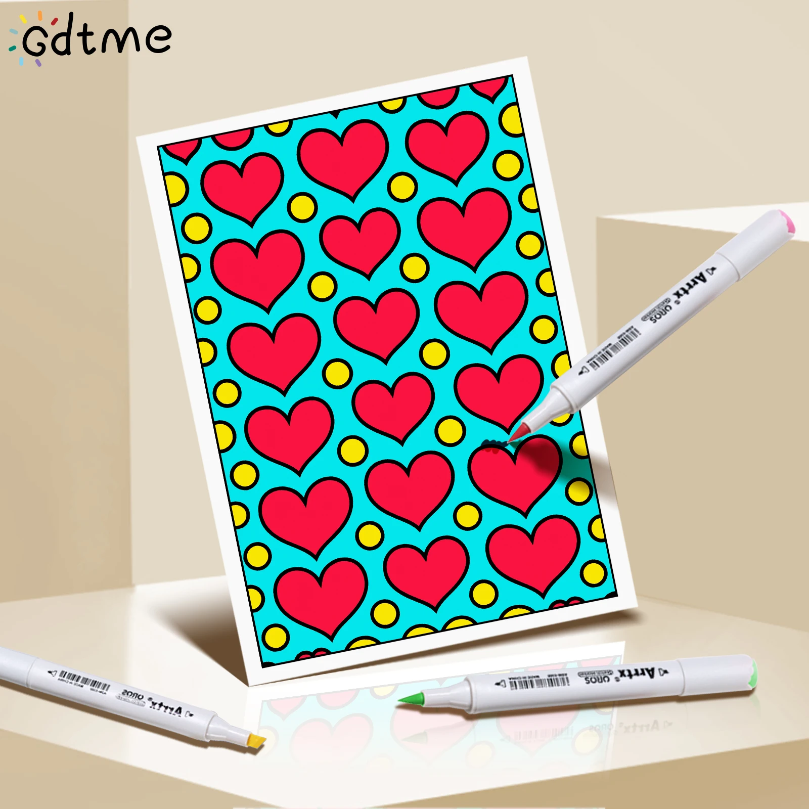 أنماط الاسترخاء كتاب التلوين للبالغين 24 صفحة للأطفال كتاب الرسم على الجدران لتخفيف التوتر وممارسة التنسيق بين الألوان #6