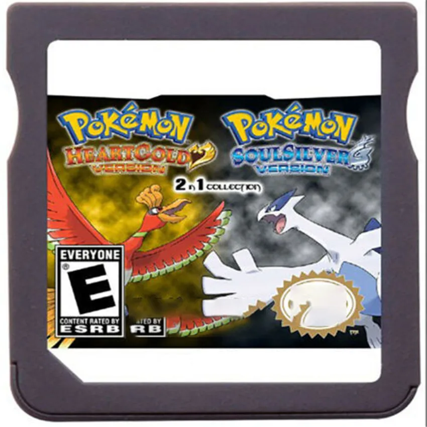 DS Video Game Cartridge Pokemon HeartGold SoulSilver Console Diamond Pearl Platinum English Language for DS 3DS 2DS TOY Gifts