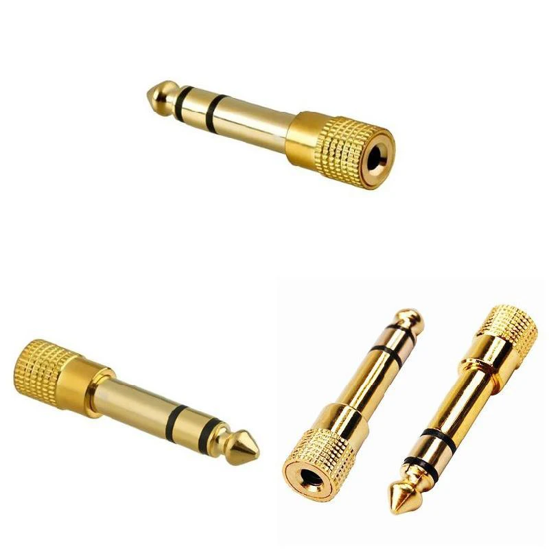 6.35MM maschio a 3.5MM femmina Jack 3.5 connettore altoparlante adattatore Audio 3.5jack Aux convertitori per altoparlante Jack per chitarra 6.35