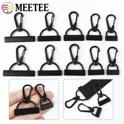 5/10Pcs Meetee 15-38mm Metal Buckles Swivel Lobster Clasp Webbing Tail Clip Hook Keychain Bag Clothes Snap Ring Accessories