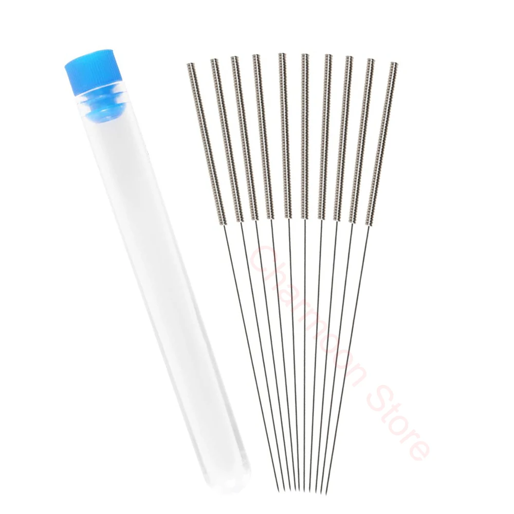 

3D Printer Nozzle Cleaning Kit 10 Pcs 0.4mm Needles Cleane Stainless Steel Nozzle Cleaning Tool Kit