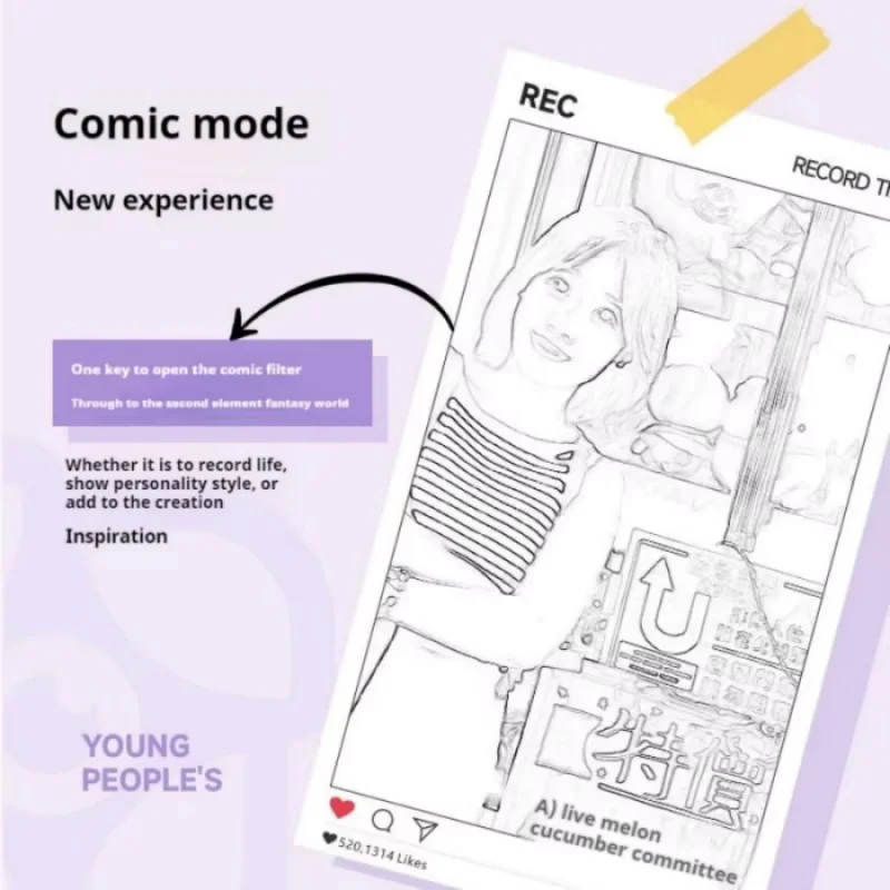 1 st Polaroid camera print foto zwart paars oogbescherming draagbare HD digitale camera kinderen verjaardagscadeau Speelgoed Camera