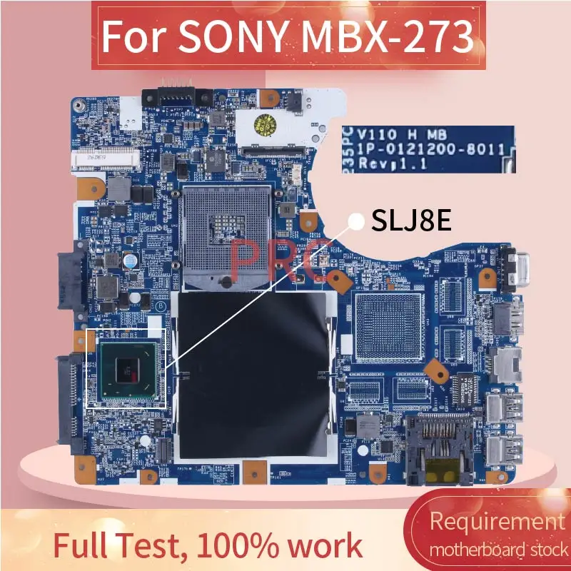 

For SONY VAIO SVE14 SVE14A MBX-273 MBX-276 Notebook Mainboard SLJ8E UMA A1871416A DDR3 Laptop Motherboard Tested