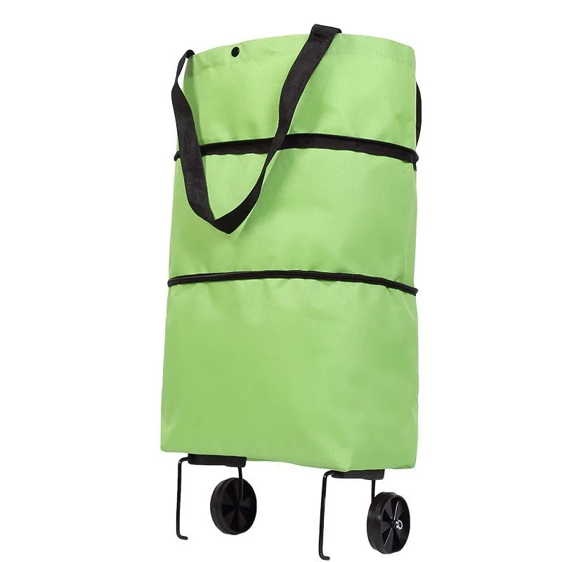 Neue faltbare Einkaufsradtaschen, Einkaufstaschen aus Oxford-Stoff, Henkeltaschen, Trolleys, Heimwagen, Supermarkttaschen – Detail 3