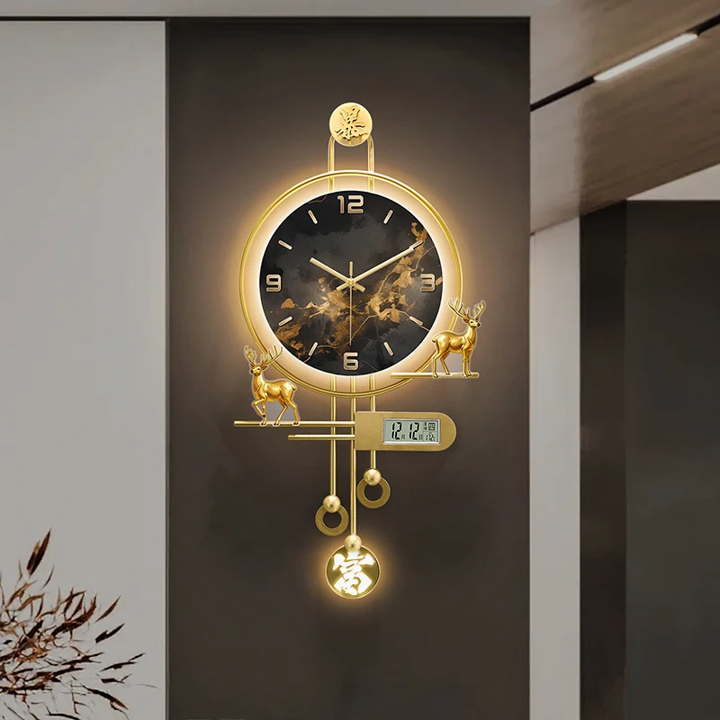 

Bedrooms Art Mural Wall Watch Led Interior Aesthetic Modern Luminous Wall Clocks Fashion Luxury Reloj Pared Home Decoration
