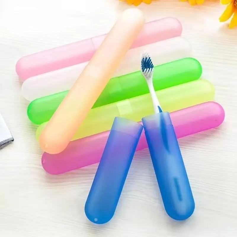 1/5Pc Portable Travel Toothbrush Box Trip Breathable Anti-bacterial Protective Toothbrush Storage Protective Cover Box Wholesale