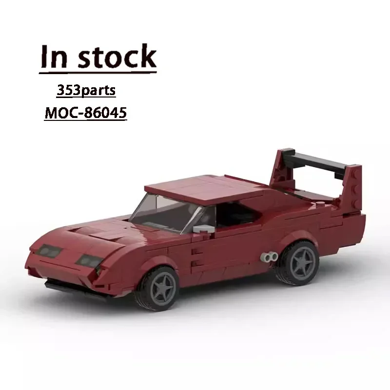 MOC-86045 Classic Movie Series Sports Car Assembly Splicing Building Block Model MOC Creative Building Blocks Kids Toy Gift