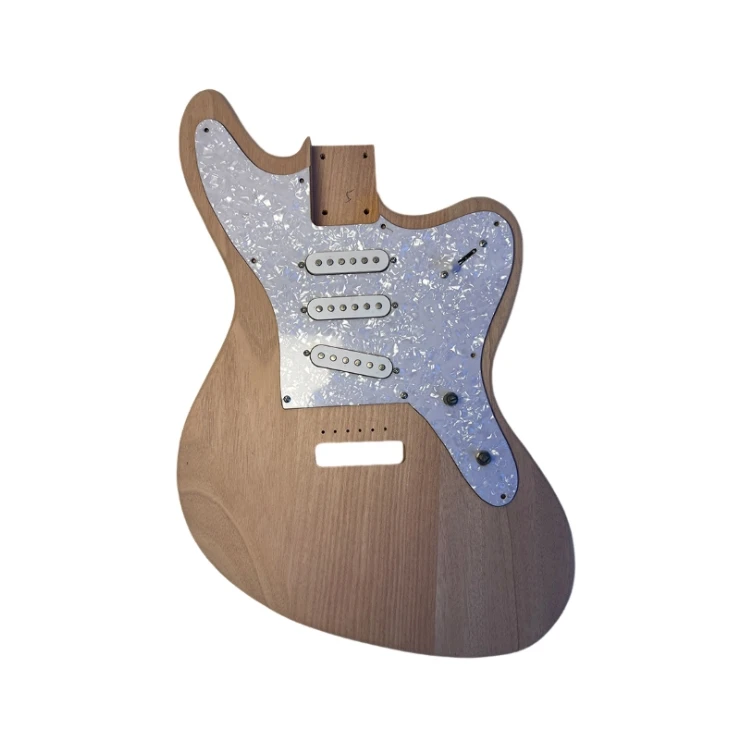 Mahogany Body Electric Bass Guitar Kit Rosewood Fingerboard Cheap Electric Bass Kit