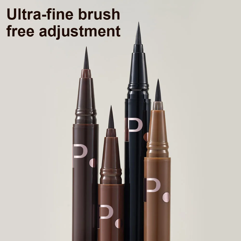 Fiber Tip Liquid Eyeliner Soft Brush Waterproof Smudge Proof Long Lasting Wear for Precise Winged Liner Sensitive Eyes Korean