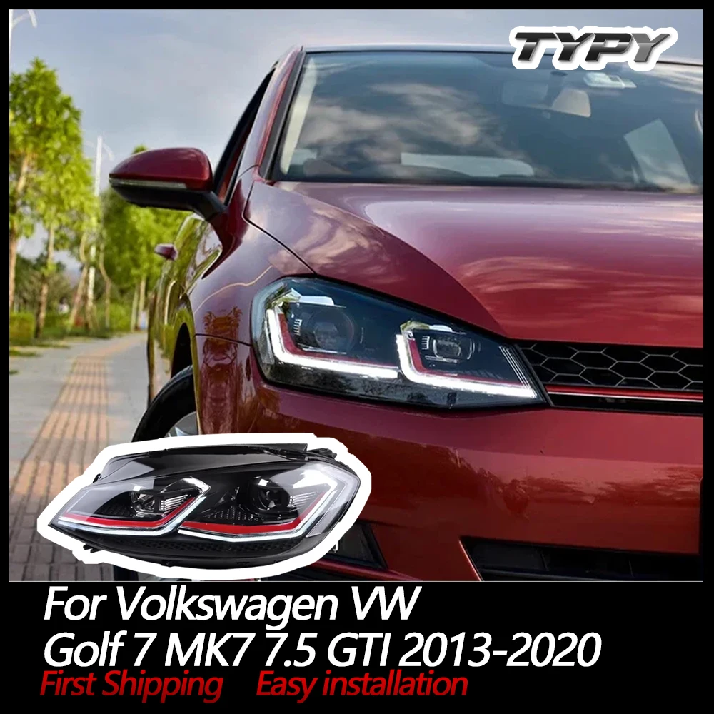 

Car Light LED Head Lamps Assembly For Volkswagen VW Golf 7 MK7 7.5 GTI 2013-2020 Auto Accessories Projector Headlights