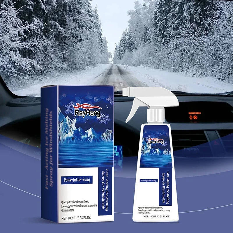 Windshield deicing spray Windshield window defrosting snow deicing spray