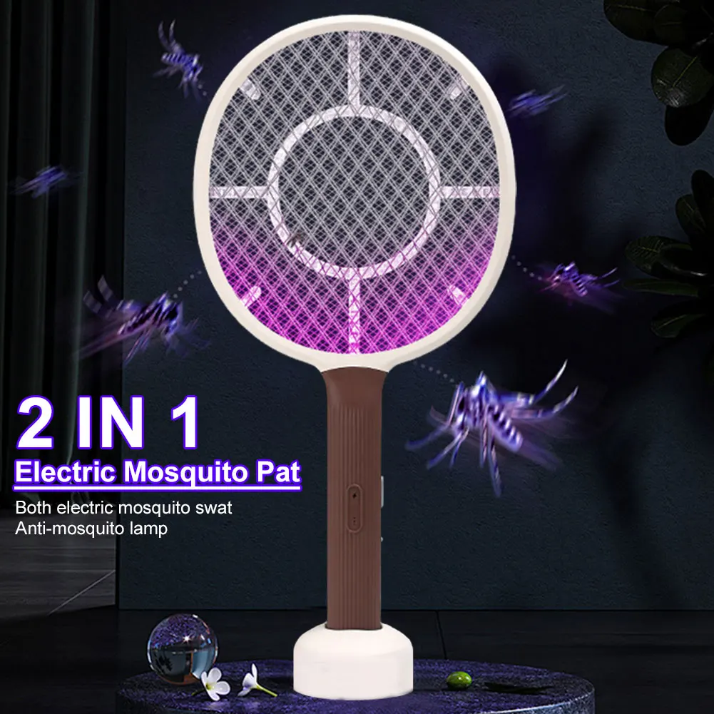 قاتل البعوض الكهربائي القابل للطي ، USB قابل لإعادة الشحن ، منشه الحشرات والطيران المحمول ، فخ المضرب ، مبيد الحشرات للمنزل والخارج