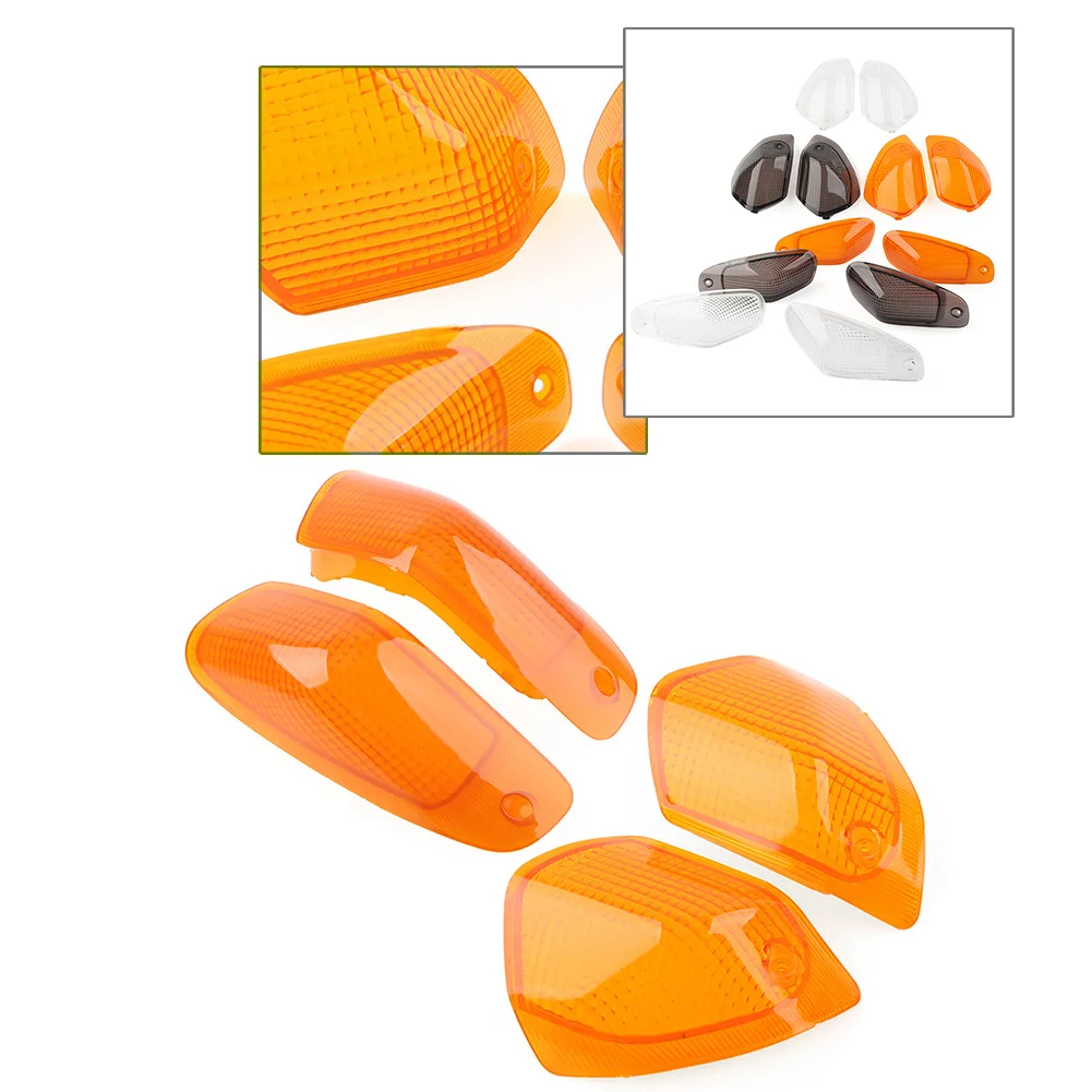 2Pair Motorbike Front+Rear Turn Signals Light Cover Shell Indicator Lens For Kawasaki ZZR400 1993-2003 For ZZR 600 1993-2008