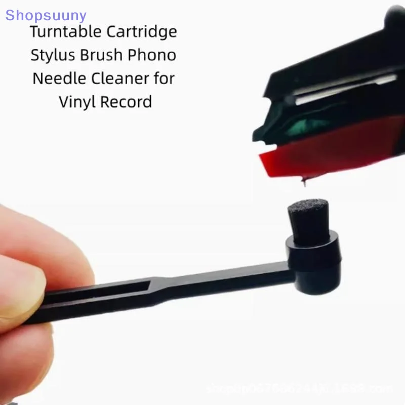 [SU]1Pcs Turntable Stylus Brush Anti-static Needle Brush Phono Needle Cleaner For Vinyl Record Player Turntable Phonograph[SU]