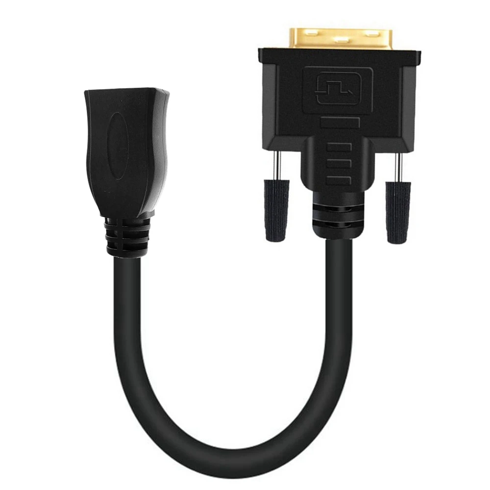 

Display DVI to HDMI cable male to female high-definition adapter cable bidirectional mutual conversion short cable hdmi to dvi24