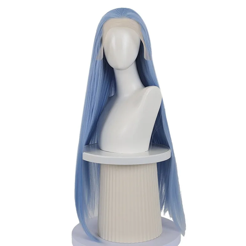 

Hand hook front lace, Aobing cos wig 13 * 4 beauty tip antique ice blue wig